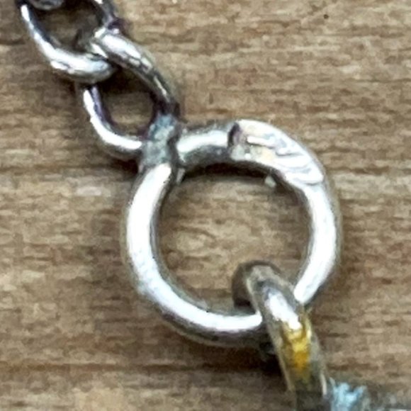 Lovely necklace of silver bars and chain - Picture 4 of 4